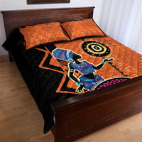 African Woman In Ethnic Dress Quilt Bed Set Ethnic Geometric Patterns - Wonder Print Shop