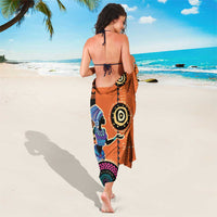 African Woman In Ethnic Dress Sarong Ethnic Geometric Patterns - Wonder Print Shop