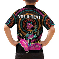Personalized Africa Family Matching Long Sleeve Bodycon Dress and Hawaiian Shirt Beautiful Black Woman - Wonder Print Shop