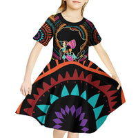 Personalized Africa Kid Short Sleeve Dress Beautiful Black Woman - Wonder Print Shop
