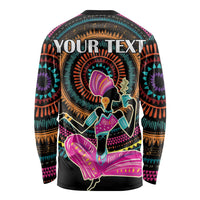 Personalized Africa Long Sleeve Shirt Beautiful Black Woman - Wonder Print Shop