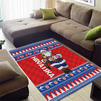 Croatia Christmas Area Rug Djed Bozicnjak Hrvatska - Wonder Print Shop