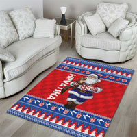 Croatia Christmas Area Rug Djed Bozicnjak Hrvatska - Wonder Print Shop