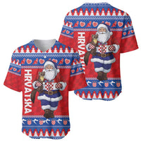 Croatia Christmas Baseball Jersey Djed Bozicnjak Hrvatska - Wonder Print Shop