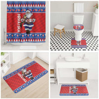 Croatia Christmas Bathroom Set Djed Bozicnjak Hrvatska - Wonder Print Shop