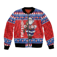 Croatia Christmas Bomber Jacket Djed Bozicnjak Hrvatska - Wonder Print Shop