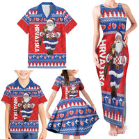 Croatia Christmas Family Matching Tank Maxi Dress and Hawaiian Shirt Djed Bozicnjak Hrvatska - Wonder Print Shop