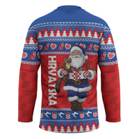 Croatia Christmas Hockey Jersey Djed Bozicnjak Hrvatska - Wonder Print Shop