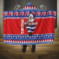 Croatia Christmas Hooded Blanket Djed Bozicnjak Hrvatska - Wonder Print Shop