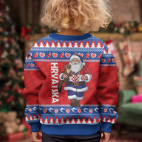 Croatia Christmas Kid Ugly Christmas Sweater Djed Bozicnjak Hrvatska - Wonder Print Shop