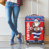Croatia Christmas Luggage Cover Djed Bozicnjak Hrvatska - Wonder Print Shop