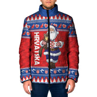 Croatia Christmas Padded Jacket Djed Bozicnjak Hrvatska - Wonder Print Shop