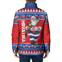 Croatia Christmas Padded Jacket Djed Bozicnjak Hrvatska - Wonder Print Shop