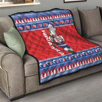 Croatia Christmas Quilt Djed Bozicnjak Hrvatska - Wonder Print Shop