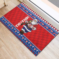 Croatia Christmas Rubber Doormat Djed Bozicnjak Hrvatska - Wonder Print Shop