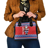 Croatia Christmas Shoulder Handbag Djed Bozicnjak Hrvatska - Wonder Print Shop