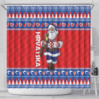 Croatia Christmas Shower Curtain Djed Bozicnjak Hrvatska - Wonder Print Shop