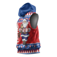 Croatia Christmas Sleeveless Hoodie Djed Bozicnjak Hrvatska - Wonder Print Shop