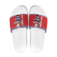 Croatia Christmas Slide Sandals Djed Bozicnjak Hrvatska - Wonder Print Shop