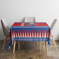 Croatia Christmas Tablecloth Djed Bozicnjak Hrvatska - Wonder Print Shop