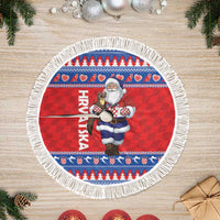 Croatia Christmas Tree Skirt Djed Bozicnjak Hrvatska - Wonder Print Shop