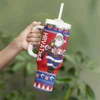 Croatia Christmas Tumbler With Handle Djed Bozicnjak Hrvatska - Wonder Print Shop