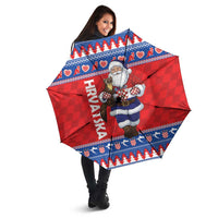 Croatia Christmas Umbrella Djed Bozicnjak Hrvatska - Wonder Print Shop