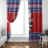 Croatia Christmas Window Curtain Djed Bozicnjak Hrvatska - Wonder Print Shop