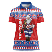 Croatia Christmas Women Polo Shirt Djed Bozicnjak Hrvatska - Wonder Print Shop