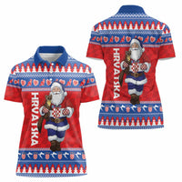 Croatia Christmas Women Polo Shirt Djed Bozicnjak Hrvatska - Wonder Print Shop