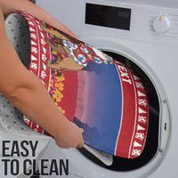 Netherlands Christmas Personalized Bathroom Set Santa Riding Lion Fijne Kerstdagen - Wonder Print Shop