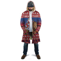 Netherlands Christmas Personalized Cloak Santa Riding Lion Fijne Kerstdagen - Wonder Print Shop