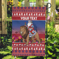 Netherlands Christmas Personalized Garden Flag Santa Riding Lion Fijne Kerstdagen - Wonder Print Shop