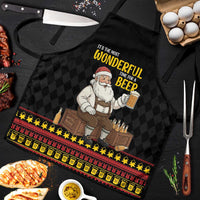Funny Santa Claus Apron It's The Most Wonderful Time For A Beer - Wonder Print Shop