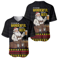 Funny Santa Claus Baseball Jersey It's The Most Wonderful Time For A Beer - Wonder Print Shop