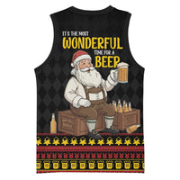 Funny Santa Claus Basketball Jersey It's The Most Wonderful Time For A Beer - Wonder Print Shop
