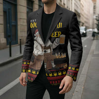 Funny Santa Claus Blazer It's The Most Wonderful Time For A Beer - Wonder Print Shop