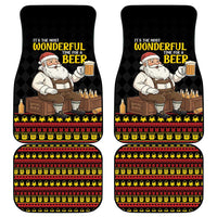Funny Santa Claus Car Mats It's The Most Wonderful Time For A Beer - Wonder Print Shop