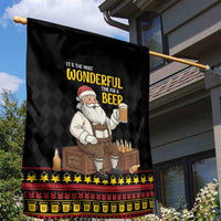 Funny Santa Claus Garden Flag It's The Most Wonderful Time For A Beer - Wonder Print Shop