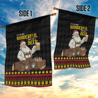 Funny Santa Claus Garden Flag It's The Most Wonderful Time For A Beer - Wonder Print Shop