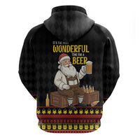 Funny Santa Claus Hoodie It's The Most Wonderful Time For A Beer - Wonder Print Shop