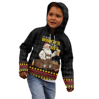Funny Santa Claus Kid Hoodie It's The Most Wonderful Time For A Beer - Wonder Print Shop