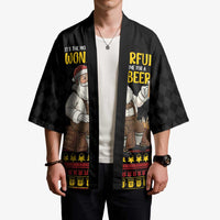 Funny Santa Claus Kimono It's The Most Wonderful Time For A Beer - Wonder Print Shop
