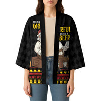 Funny Santa Claus Kimono It's The Most Wonderful Time For A Beer - Wonder Print Shop