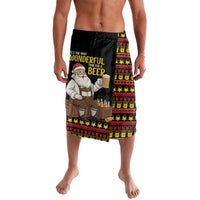 Funny Santa Claus Lavalava It's The Most Wonderful Time For A Beer - Wonder Print Shop