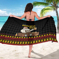 Funny Santa Claus Sarong It's The Most Wonderful Time For A Beer - Wonder Print Shop