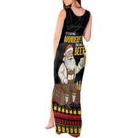 Funny Santa Claus Tank Maxi Dress It's The Most Wonderful Time For A Beer - Wonder Print Shop