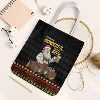 Funny Santa Claus Tote Bag It's The Most Wonderful Time For A Beer - Wonder Print Shop