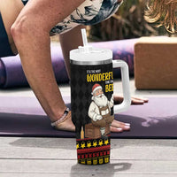 Funny Santa Claus Tumbler With Handle It's The Most Wonderful Time For A Beer - Wonder Print Shop