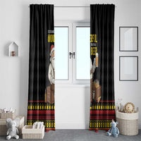 Funny Santa Claus Window Curtain It's The Most Wonderful Time For A Beer - Wonder Print Shop